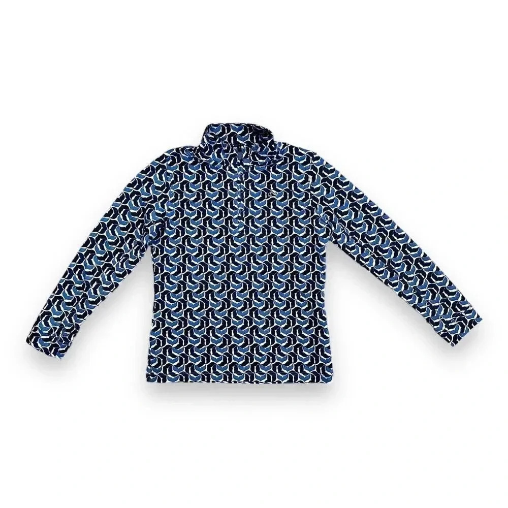 Vineyard Vines | Girls’ Quarter Zip Performance Pullover (M) 🐳